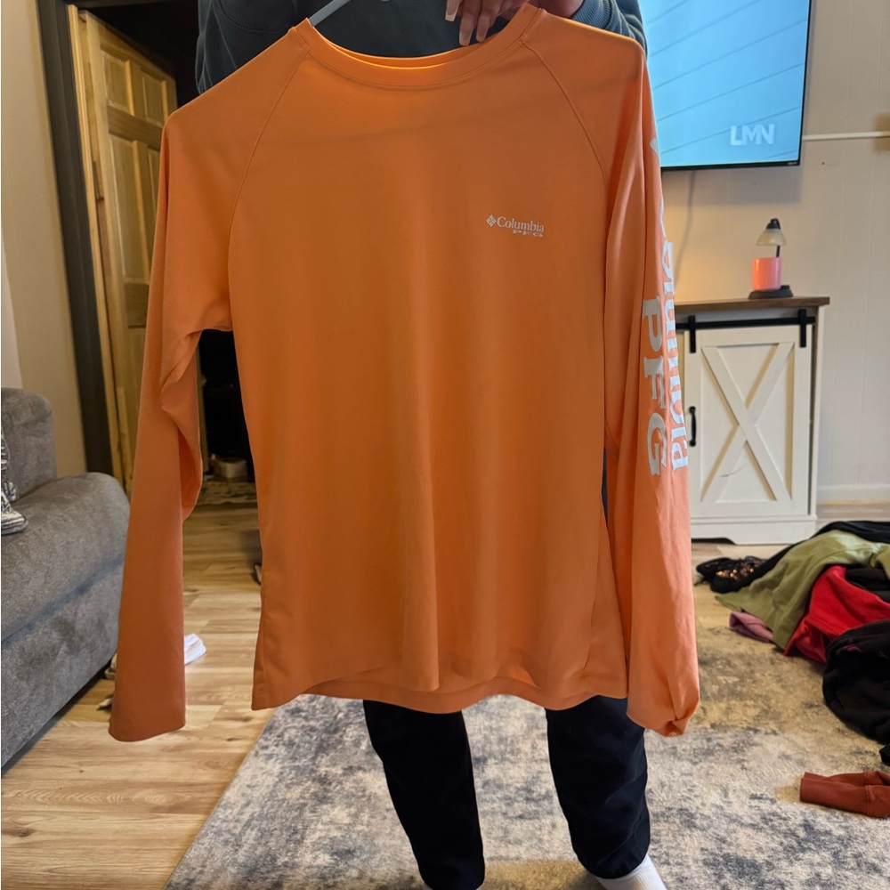 Columbia Orange Long Sleeve Shirt